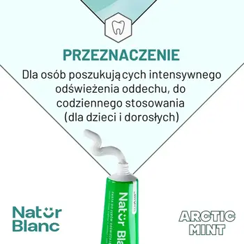 Sylveco Natur Blanc Arctic Mint, pasta do zębów odświeżająca, 100 ml