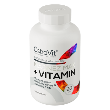 OstroVit Magnez Max + Vitamin, tabletki, 60 szt.