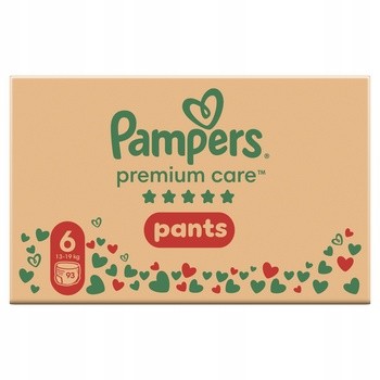 Pampers Premium Care Pants 6 (13-19 kg), pieluchomajtki jednorazowe, 93 szt.