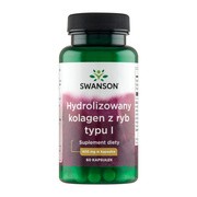 Hydrolizowany kolagen z ryb typu I, 400 mg, kapsułki, 60 szt.        
