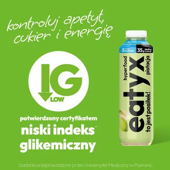 Eatyx Hyperfood Pistacja, posiłek w płynie, bez laktozy, 500 ml
