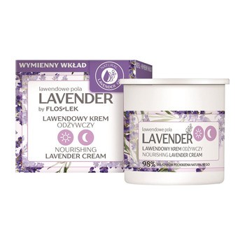 FlosLek Lavender, lawendowy krem odżywczy na dzień i na noc, Refill, 50 ml