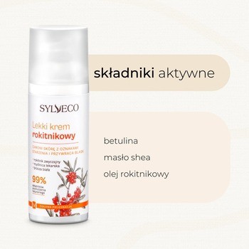 Sylveco, lekki krem rokitnikowy, 50 ml