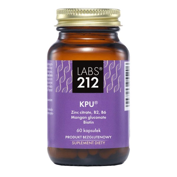 KPU Kompleks witamin B + Cynk + Mangan 60 kapsułek [LABS212] - LABS212