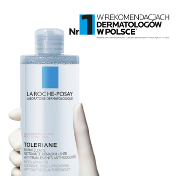 La Roche-Posay Eau Micellaire Toleriane, płyn micelarny dla skóry wrażliwej i reaktywnej, 400 ml