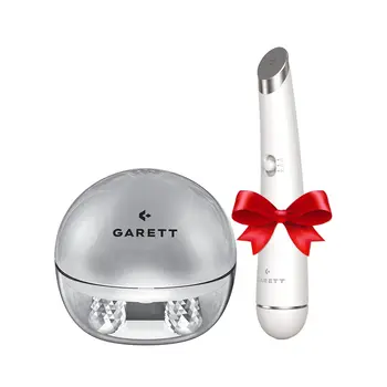 Garett Beauty Pretty Face + Glow Eye, zestaw innowacyjnych masażerów do pielęgnacji twarzy i okolic oczu, 2 szt.