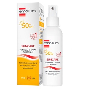 Emolium Suncare, mineralny spray ochronny, SPF 50+, 100 ml