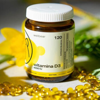 Wellbear Witamina D3 4000 IU, kapsułki, 120 szt.