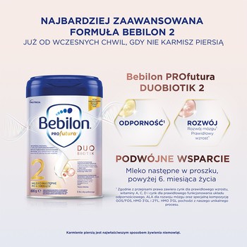 Bebilon PROfutura DUOBIOTIK 2, mleko następne po 6. miesiącu, proszek, 800 g