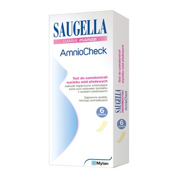 Saugella AmnioCheck, test do samokontroli wycieku wód płodowych, 6 szt.