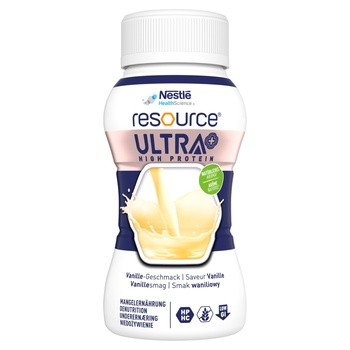 Resource Ultra+, płyn, smak waniliowy, 125 ml x 4