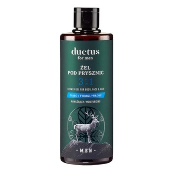 Sylveco Duetus For Men, nawilżający żel pod prysznic 3w1, 300 ml