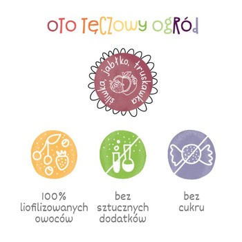 Otolandia Oto Tęczowy Ogród, śliwka, jabłko, truskawka, proszek, 40 g