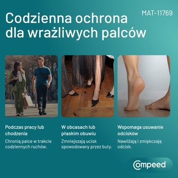 Compeed, plastry na odciski na palcach stóp, 10 szt.