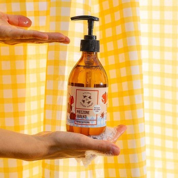 Mydlarnia 4Szapki, naturalne mydło w płynie Pieczone Jabłko, 300 ml