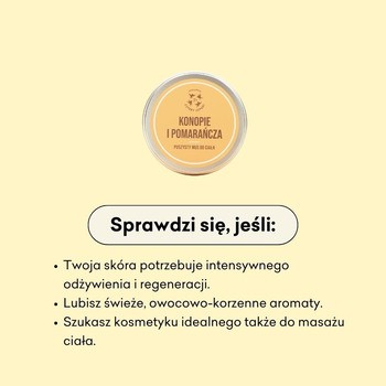 Mydlarnia 4 Szpaki, Konopie i Pomarańcza, mus do ciała, 150 ml