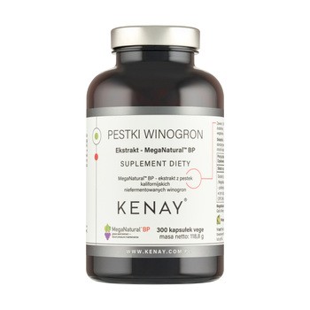 KENAY Ekstrakt z pestek winogron MegaNatural®-BP™ , kapsułki, 300 szt.