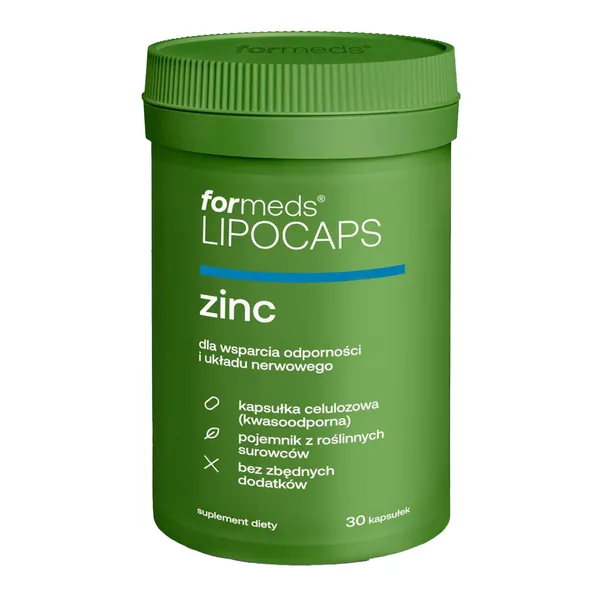 Цинк ForMeds Lipocaps Zinc 15 мг, липосомальный, с медью, 30 капсул