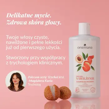 Orientana Trycho Nawilżenie, szampon nawilżający, 200 ml