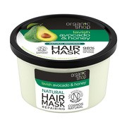 Organic Shop, maska do włosów regenerująca, miód-awokado, 250ml        