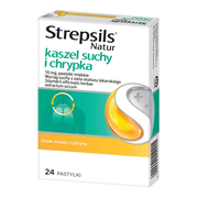 Strepsils Natur kaszel suchy i chrypka, 10 mg, pastylki miękkie, 24 szt.