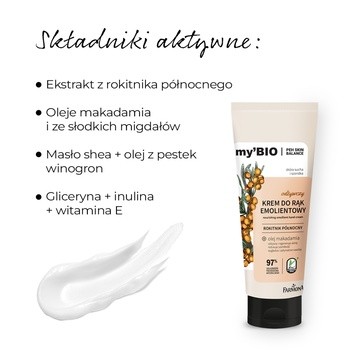 my'BIO, odżywczy krem do rąk, emolientowy, 100 ml