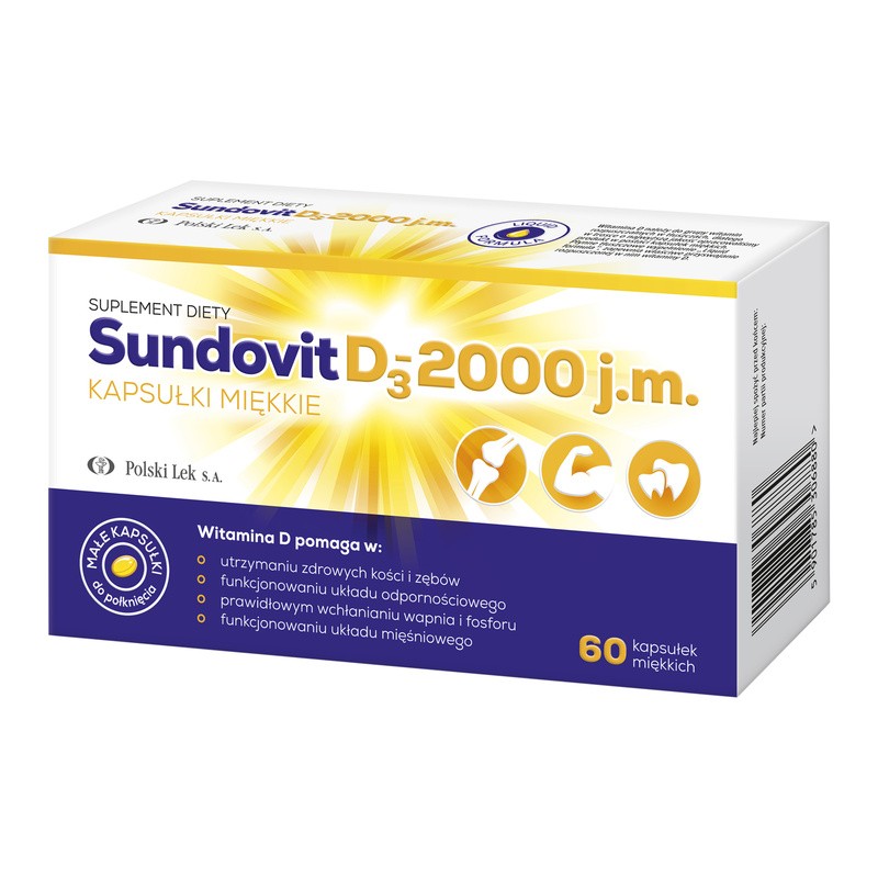 Sundovit D32000 j.m., kapsułki miękkie, 60 szt.