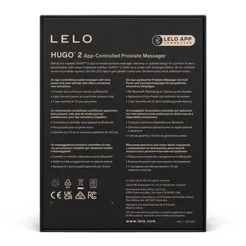 Lelo Hugo 2 Black, masażer prostaty sterowany aplikacją