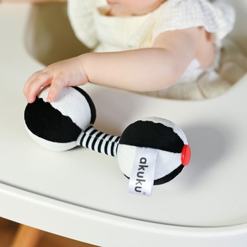 Akuku, Pluszowa zabawka sensoryczna Sztanga, 1 szt.