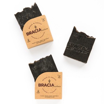 Bracia Mydlarze,  mydło borowinowe w kostce, Borowina z tatarakiem, 120 g