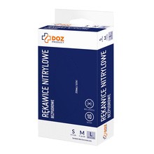 DOZ PRODUCT Rękawice nitrylowe bezpudrowe, rozmiar L, 10 szt