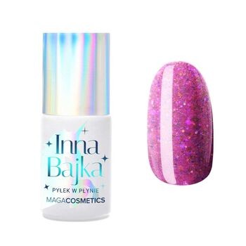 Maga Cosmetics Inna Bajka, lakier hybrydowy z pyłkiem, 850 Blinky Pinky, 6 ml