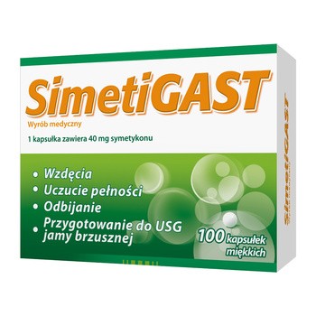 Simetigast 40 mg, kapsułki miękkie, 100 szt.