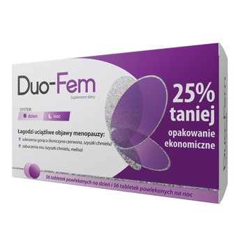 Duo-FeM, tabletki na dzień, 56 szt. + tabletki na noc, 56 szt.