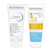 Zestaw Bioderma, Photoderm Pediatrics, ochronne mleczko dla dzieci SPF50+, 200 ml + Intensive baume, balsam ultra-kojący, 200 ml https://azcdn.doz.pl/image/d/product/27f21103-scale-180x180.png