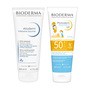 Zestaw Bioderma, Photoderm Pediatrics, ochronne mleczko dla dzieci SPF50+, 200 ml + Intensive baume, balsam ultra-kojący, 200 ml