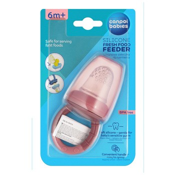 Canpol, silikonowa siateczka do karmienia, różowa, 1 szt.