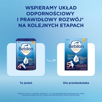 Bebilon Advance Pronutra 4 Junior, formuła na bazie mleka po 2. roku życia, 800 g