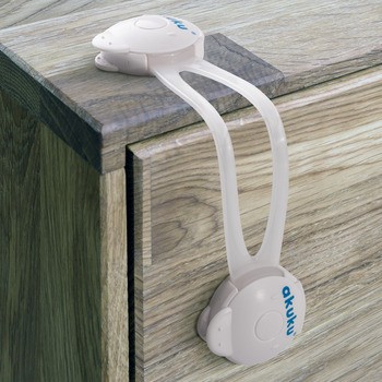 Akuku, zabezpieczenie do szafek i szuflad, długie 16 cm, 2 szt.