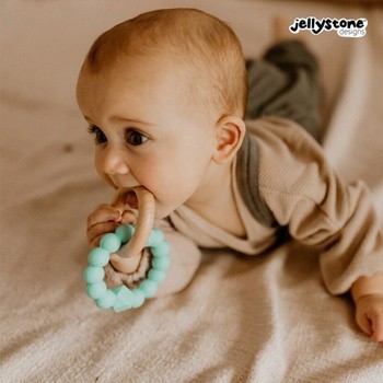Jellystone Designs, księżycowy gryzak, miętowy, 1 szt.