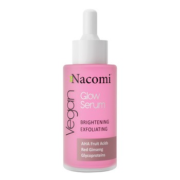 Nacomi, Glow Serum, rozjaśniająco-złuszczające serum do twarzy, 40 ml