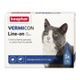 Beaphar VERMIcon Line-on, krople przeciwko ektopasożytom dla kotów, 3 x 1 ml