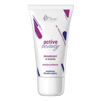 AVA Active Beauty, dezodorant w kremie o potrójnym działaniu, 50 ml