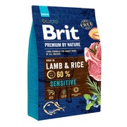 Brit Premium by Nature Sensitive Lamb & Rice, karma dla dorosłych psów z wrażliwym układem pokarmowym, jagnięcina i ryż, 3 kg https://azcdn.doz.pl/image/d/product/ec689a32-scale-180x180.png