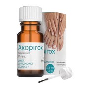 Axopirox, 80 mg/g, lakier do paznokci leczniczy, 6,6 ml, butelka.