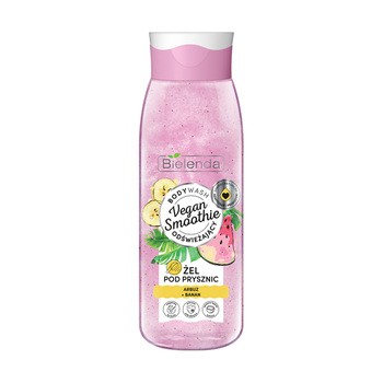 Bielenda Vegan Smoothie, żel pod prysznic arbuz + banan, 400 g