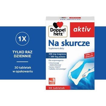 Zestaw Doppelherz aktiv Na skurcze, tabletki, 30 szt. + Doppelherz aktiv Magnez-B6 Forte 400, tabletki, 30 szt.