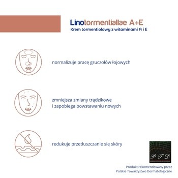Linotormentiallae A+E, krem tormentiolowy z witaminami  A i E, 50 g