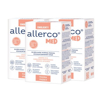 Zestaw 2+1 Allerco Med, kostka myjąca 100g