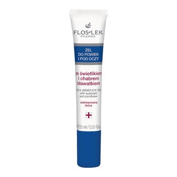 Flos-Lek Pharma, żel do powiek i pod oczy, ze świetlikiem i chabrem bławatkiem, 15 ml